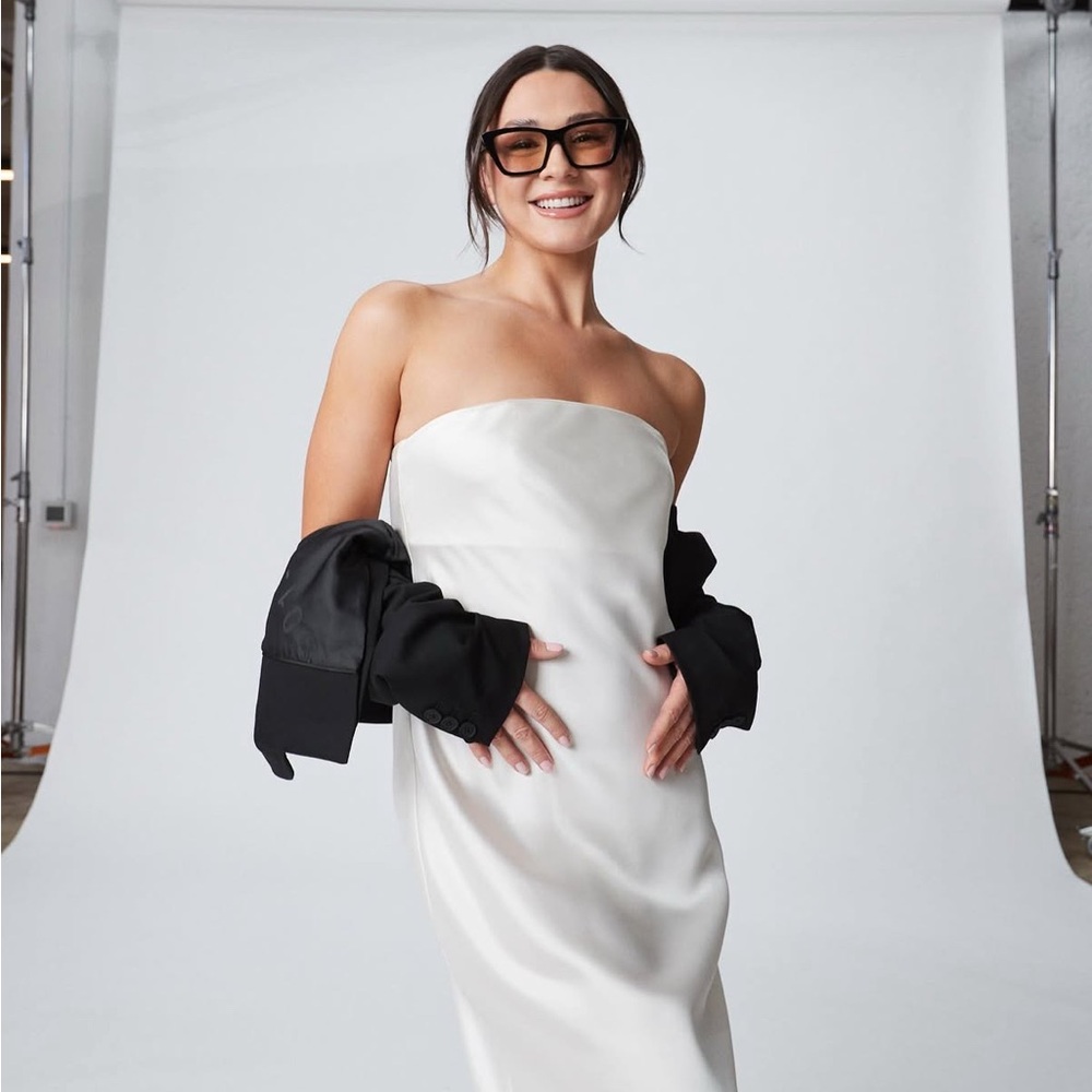 NWT REVOLVE created by MAGGIE MACDONALD Elegant Cream dress.